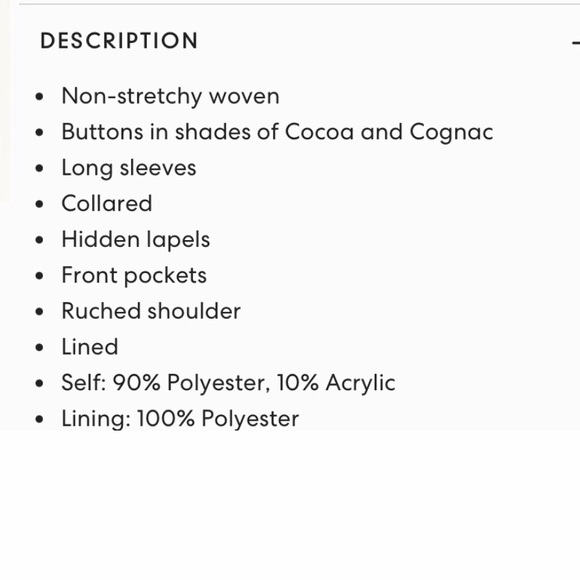 Black double button up long fleece coat - Picture 5 of 5